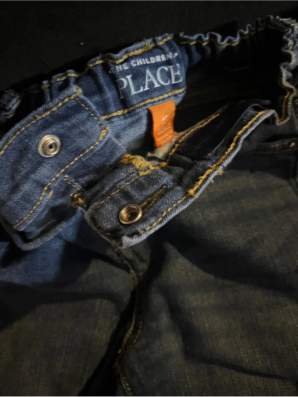 Children's Place 4T Snap button, Stretch band, Relaxed Fit' Jean shorts